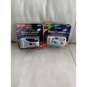 vtg disposable 35mm camera lot of 2 walgreens NOS SEALED Studio 35